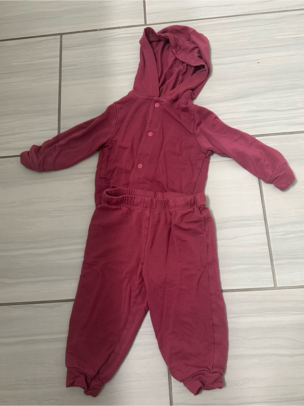 Hooded Two-Piece Baby Jumpsuit